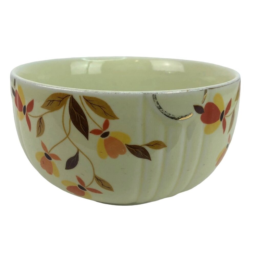 Hall's Superior Quality Kitchenware Mixing Serving 1qt Bowl Autumn Leaf 6"